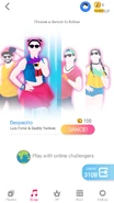 Just Dance Now coach selection screen (2020 update, phone)