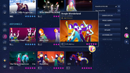 Boogie Wonderland on the Just Dance 2023 Edition menu