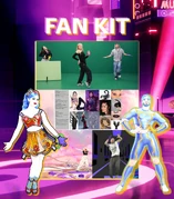 The background on an image promoting the Ariana Grande fankit