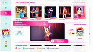 Rabiosa on the Just Dance 2020 menu