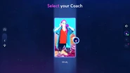 Just Dance 2023 Edition coach selection screen (outdated)