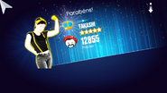 Just Dance 2014 scoring screen