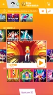 Le Freak on the Just Dance Now menu (2017 update, phone)