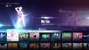 Me Too on the Just Dance 2016 menu