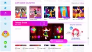 Teenage Dream on the Just Dance 2019 menu
