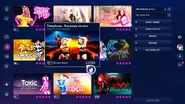 Telephone (Runaway Version) on the Just Dance 2023 Edition menu
