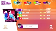 Just Dance Now scoring screen (2017 update)