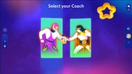 Just Dance 2025 Edition coach selection screen
