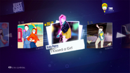 I Kissed a Girl on the Just Dance 2014 menu