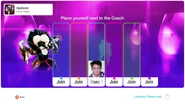 Just Dance 2020 coach selection screen (camera)