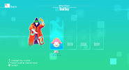 Just Dance 2020 coach selection screen (Wii)