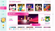 Hit The Lights on the Just Dance 2020 menu