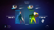 Just Dance 2014 coach selection screen (camera)