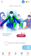 Just Dance Now coach selection screen (phone)