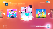 Footloose on the Just Dance 2018 menu (7th-gen)