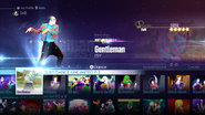 Gentleman on the Just Dance 2016 menu