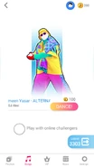 Just Dance Now coach selection screen (phone)