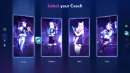 Just Dance 2023 Edition coach selection screen