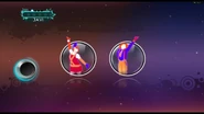 Just Dance 3 coach selection screen (Wii)