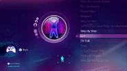 The Power on the Just Dance: Greatest Hits menu (Xbox 360)