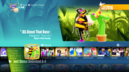 All About That Bass (Flower & Bee Version) on the Just Dance 2018 menu