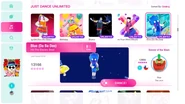 Blue (Da Ba Dee) on the Just Dance 2020 menu