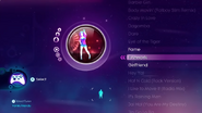 Firework on the Just Dance: Greatest Hits menu (Xbox 360)