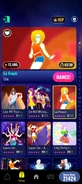 Le Freak on the Just Dance Now menu (2024 update, phone)