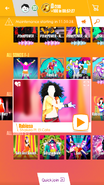 Rabiosa on the Just Dance Now menu (2017 update, phone)