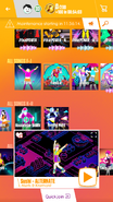 Sushi (Extreme Version) on the Just Dance Now menu (2017 update, phone)