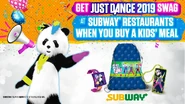 Subway promotion for Just Dance 2019