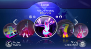 Pon de Replay on the Just Dance: Greatest Hits menu (Wii)