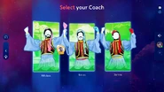 Just Dance 2024 Edition coach selection screen