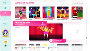 That’s Not My Name on the Just Dance 2020 menu