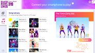 The Time (Dirty Bit) on the Just Dance Now menu (2020 update, computer)