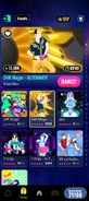 24K Magic (Extreme Version) on the Just Dance Now menu (2024 update, phone)