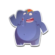 The elephant’s avatar on Just Dance 2016