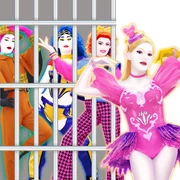 Cupid outside of the jail with the losers after winning the poll