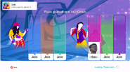 Just Dance 2020 coach selection screen (camera)