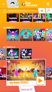 Ugly Beauty (怪美的) on the Just Dance Now menu (outdated, phone)