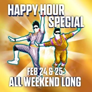 The coaches on a Happy Hour promotional image