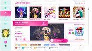 God Is a Woman in the Just Dance 2020 menu (Goddess Version)