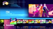 Sax on the Just Dance 2017 menu