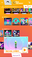 Side to Side (Cycling Version) on the Just Dance Now menu (2017 update, phone)