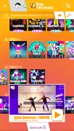 We No Speak Americano (Fanmade Version) on the Just Dance Now menu (2017 update, phone)
