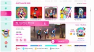 Old Town Road (Remix) (Line Dance Version) on the Just Dance 2020 menu (8th-gen)