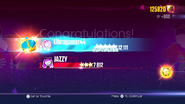 Just Dance 2017 scoring screen