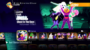 Ghost In The Keys on the Just Dance 2018 menu