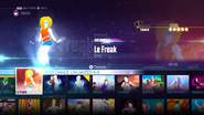 Le Freak on the Just Dance 2016 menu