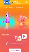 Just Dance Now coach selection screen (2017 update, phone)